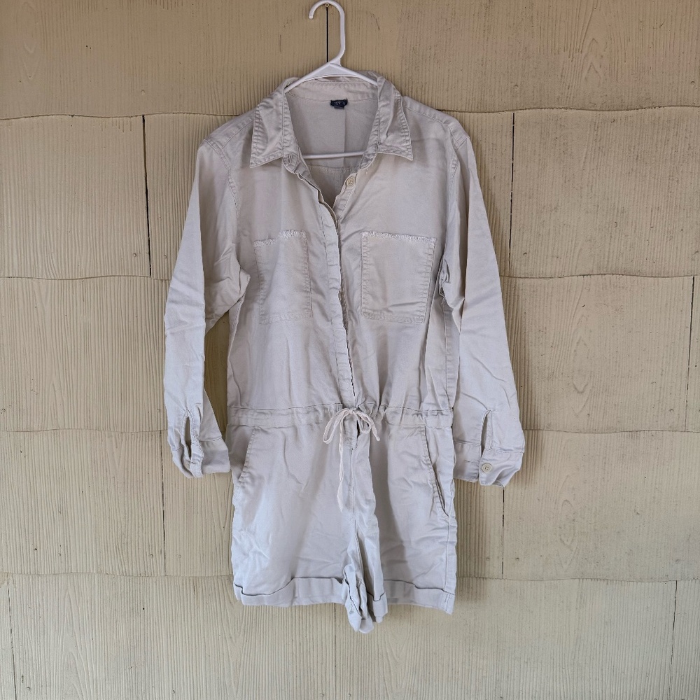 Aerie Linen Short Romper